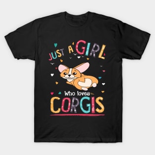 Just A Girl Who Loves Corgi (81) T-Shirt